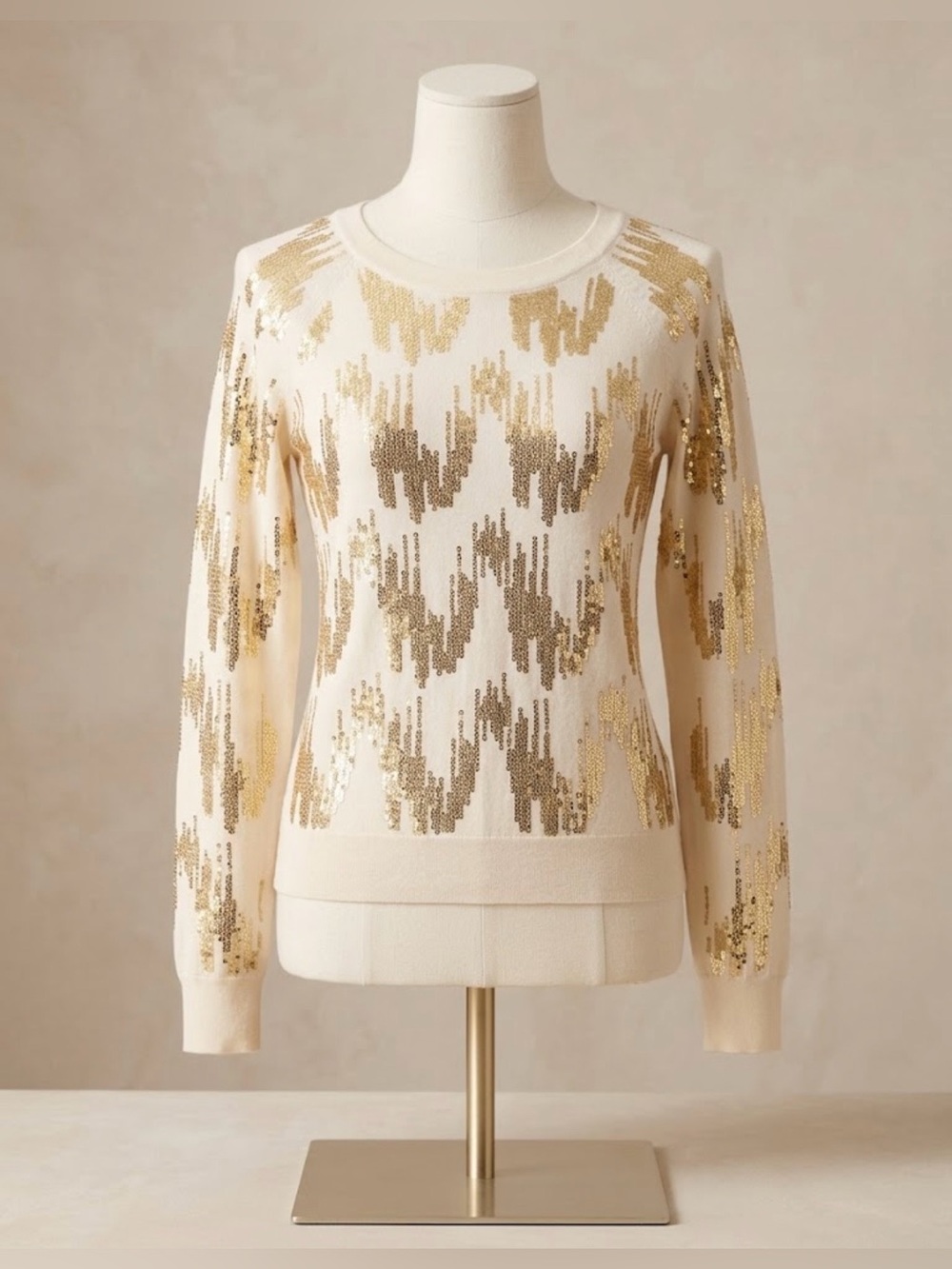 NEW Antonio Melani Sequin Wool Sweater XS